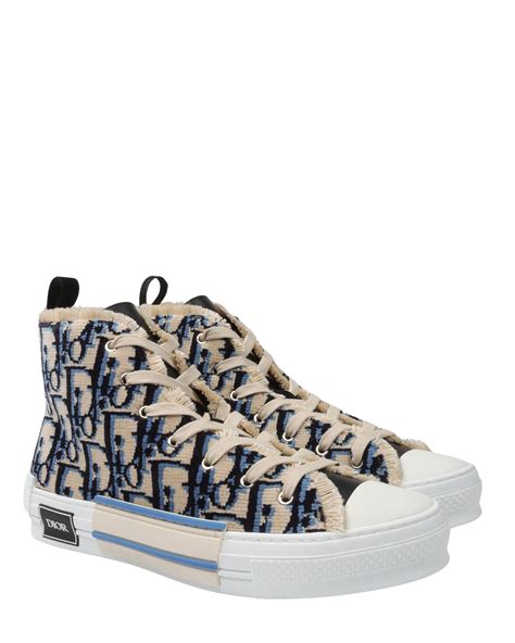 DIOR MEN B23 Oblique Tapestry Sneakers 